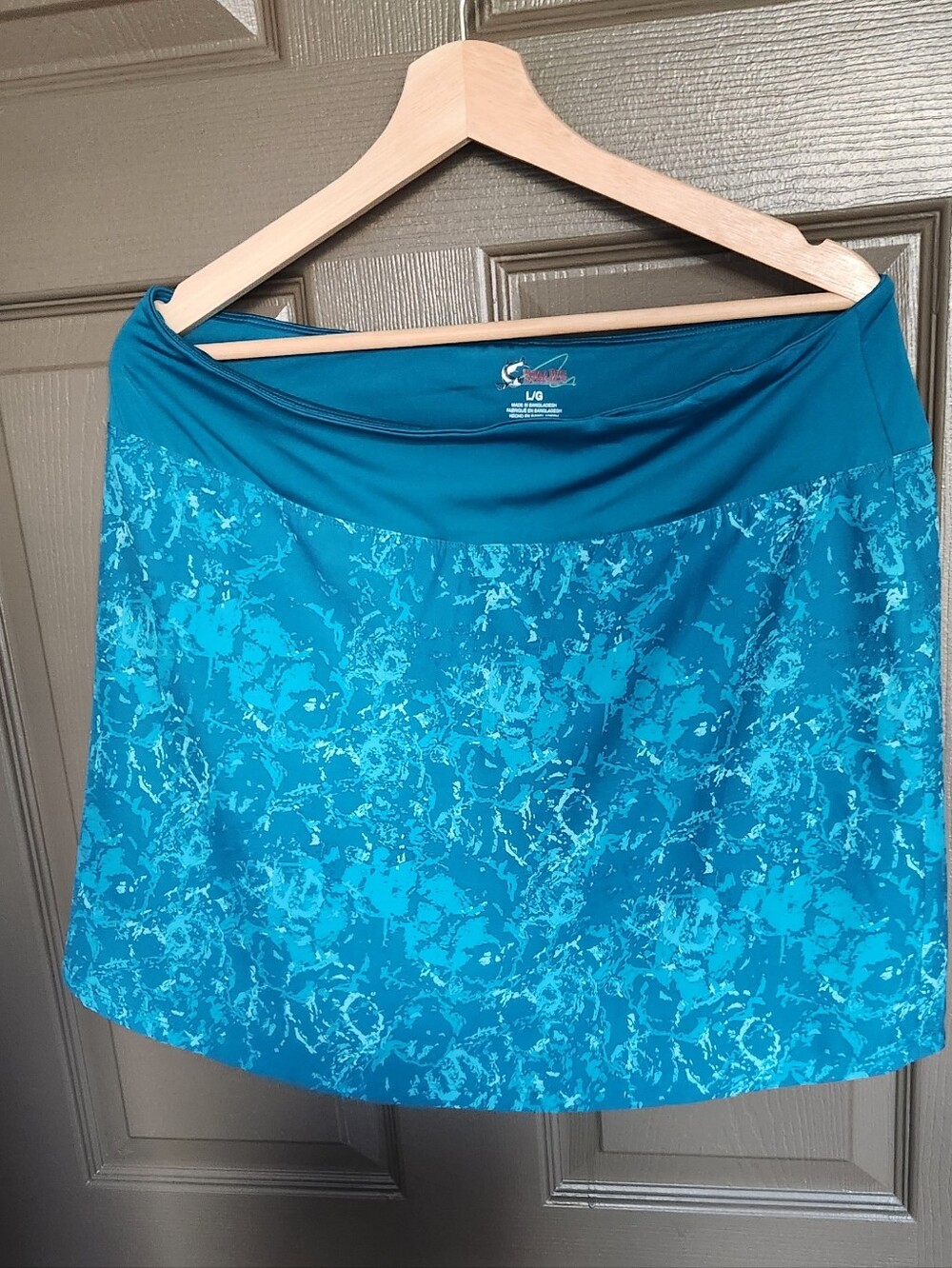 Worlwide Sportsman Teal Printed Active Skort - Brand Unknown